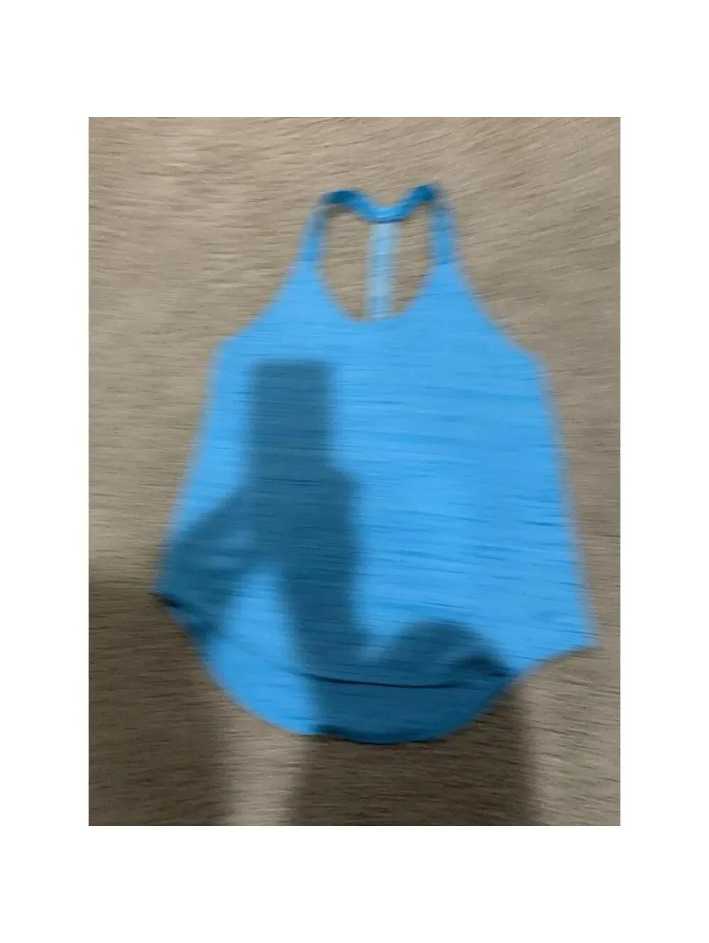 Women's NIKE racer back tank top blue loose S SMALL athletic
